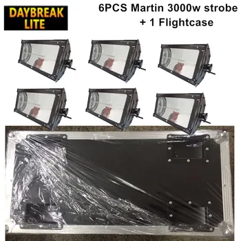 

Daybreaklite 6PCS/LOT Stage Martin Atomic 3000w Strobe Light DMX512 3PIN/5PIN 6in1 Flight Case packing