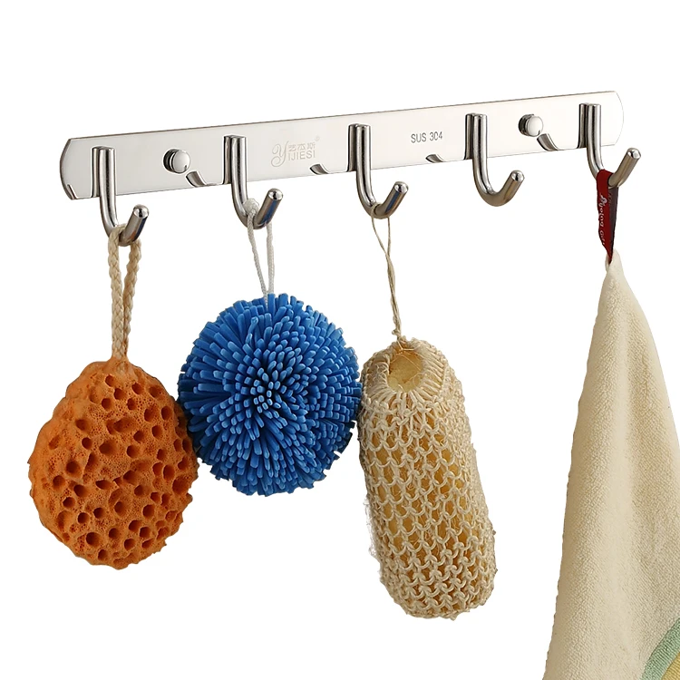 AUSWIND Modern 304 Stainless Steel Clothes Hooks Coat Hooks Row Of