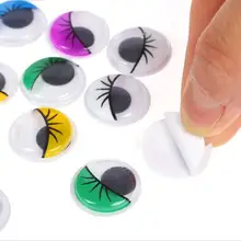 Смешанный Пластик покачивание глаз Googly глаза Самоклеящиеся Для DIY куклы дети ремесел Diy аксессуары искусственный глаз Декор цветок фрукты