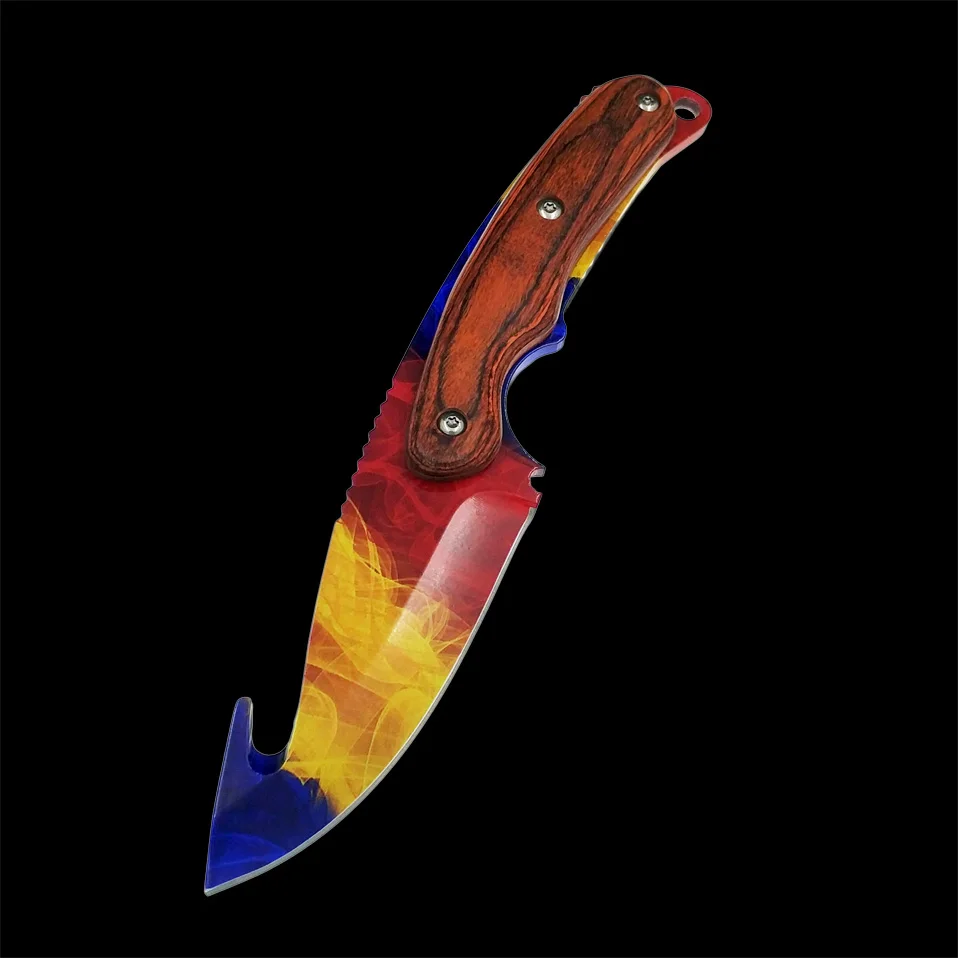Real Tiger Tooth knife CS GO Gut Knifes Counter Strike Tactical Straight Hunting Knives Camping sheath survival colored knife