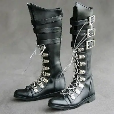 

[wamami]54# Black 1/3 DZ BJD Dollfie Leather Boots/Shoes ~9cm