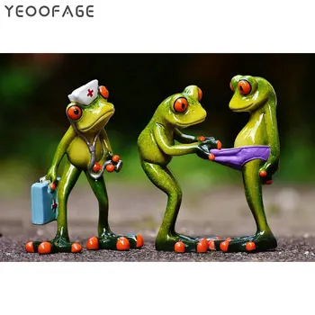 

DIY 5D Diamond Painting Cross Stitch Pattern Full Diamond Embroidery Mosaic The frog doctor rhinestones Painting Home Decor