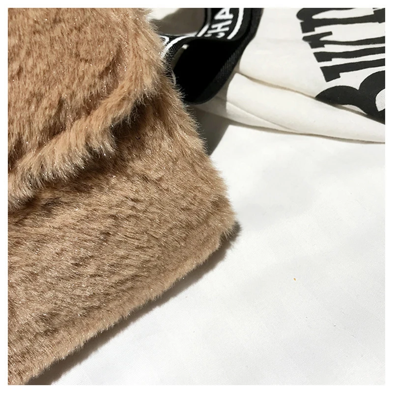 Winter Women New Hairy Bag Tote Shoulder Satchel Bags Korean Small Square Broadband Turn Lock Warm Plush Sweet for Girls SS3507 (17)
