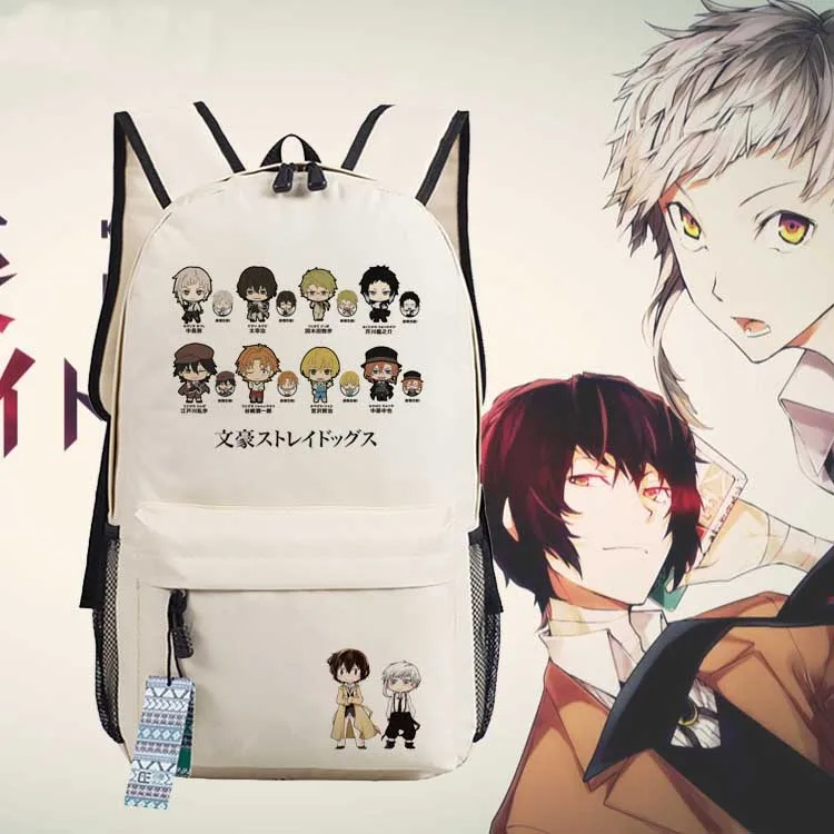 

New Anime Bungo Stray Dogs Backpack oxford Game Schoolbags Fashion Unisex Travel Laptop Bag
