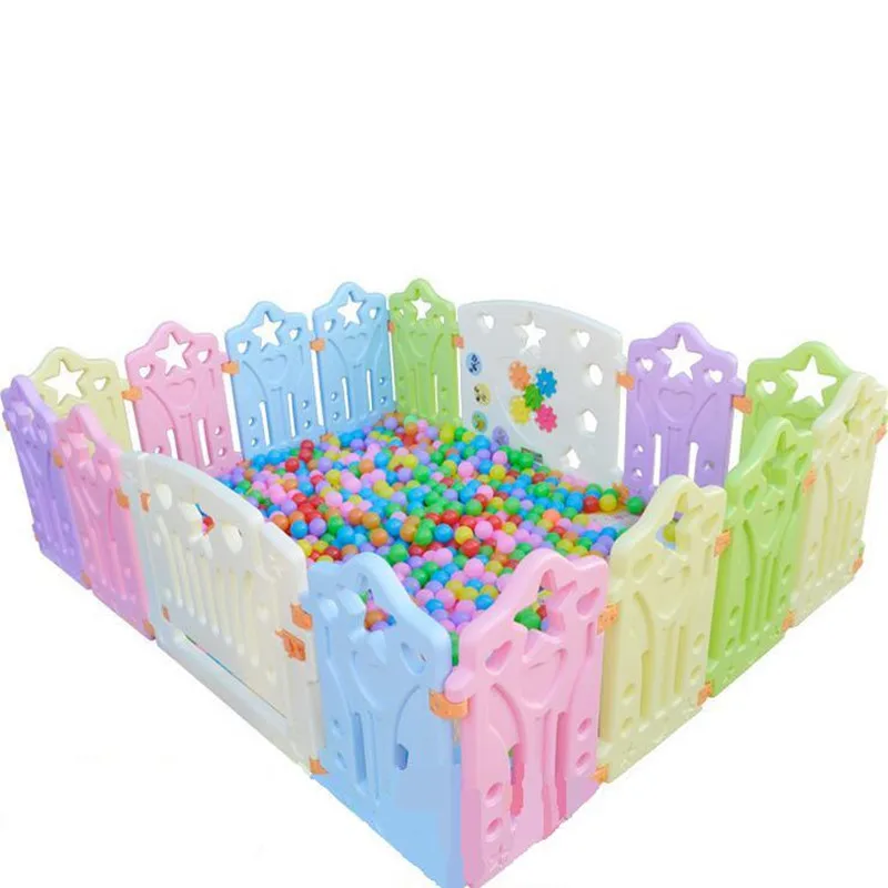 Environmentally Friendly Plastic Cartoon Baby Playpen Baby Crawling