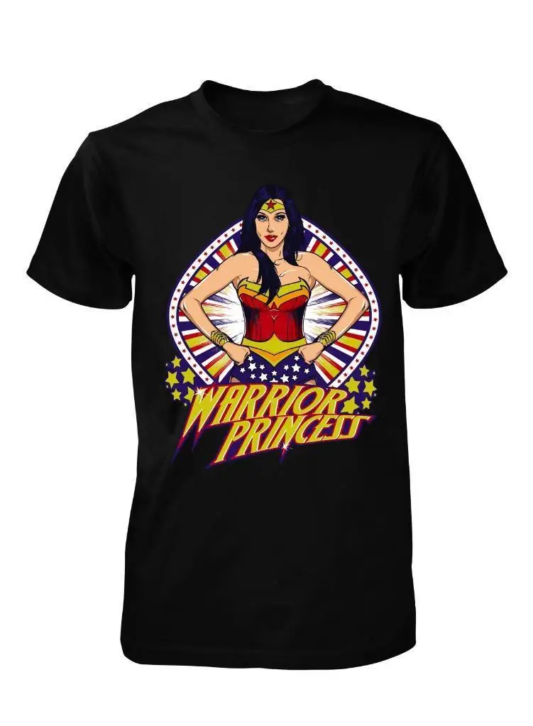 BNWT чудо-женщина воин Принцесса супергерой PIN UP взрослая футболка S-XL Фитнес футболка девушки Бодибилдинг футболки