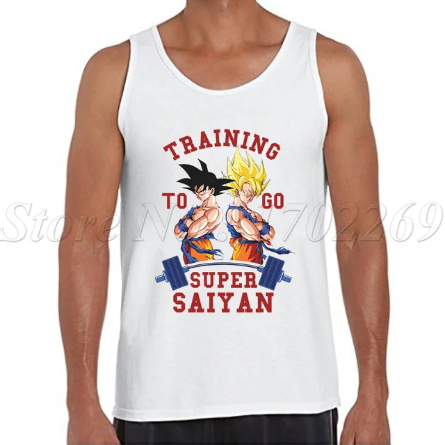 The Dragon Ball Z Men tank tops sleeveless casual vest Son Goku to go