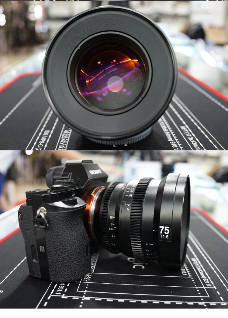 SLR Magic MicroPrime Cine 75 мм T1.5 Полнокадровый объектив для sony E-Mount камеры