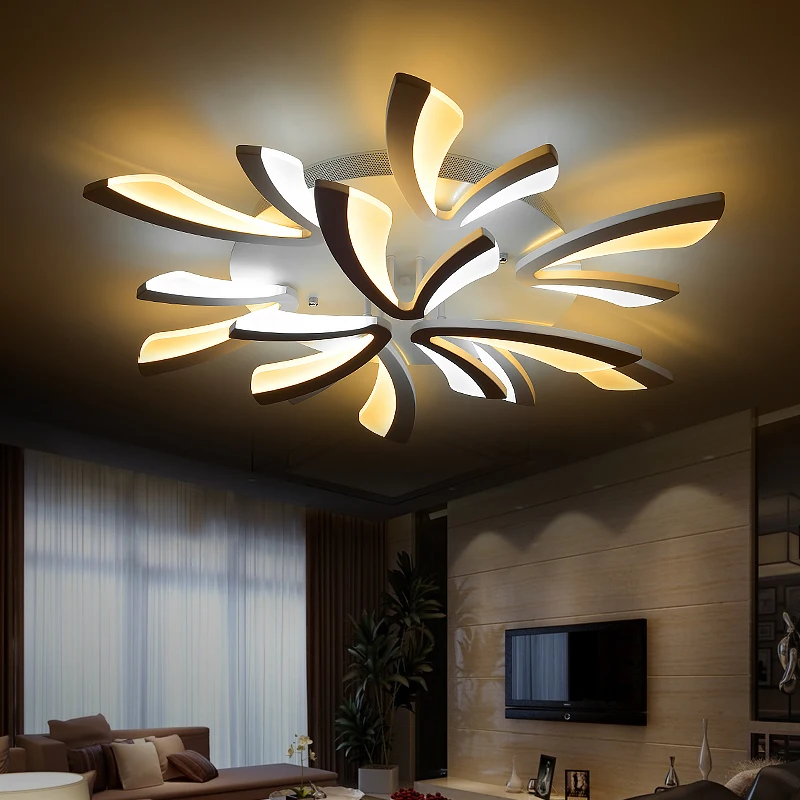 

LED Modern Ceiling Lights Ceiling Lamp Remote Control Dimmable Acrylic Decorative For Living Room Bedroom 5019