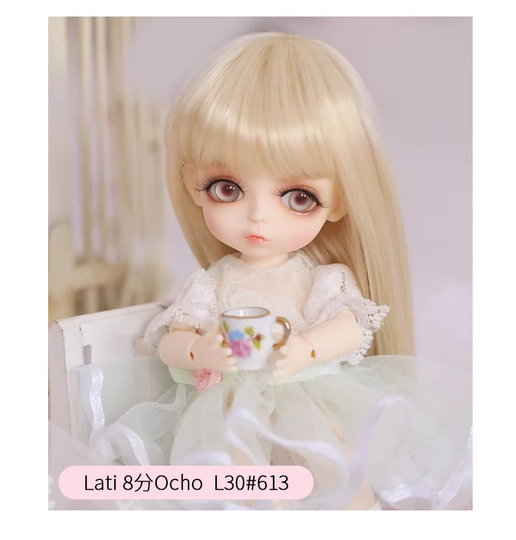 Парик для куклы BJD 1/8 bjd sd парик куклы высокая температура длинные прямые волосы для волос младенца лати 2 цвета выбрать L30