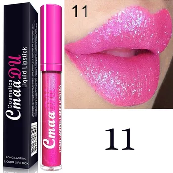 

2018 Makeup Glitter Lipgloss Waterproof Long Lasting Lip Gloss Lipstick Lips Make Up Beauty Cosmetics Tool
