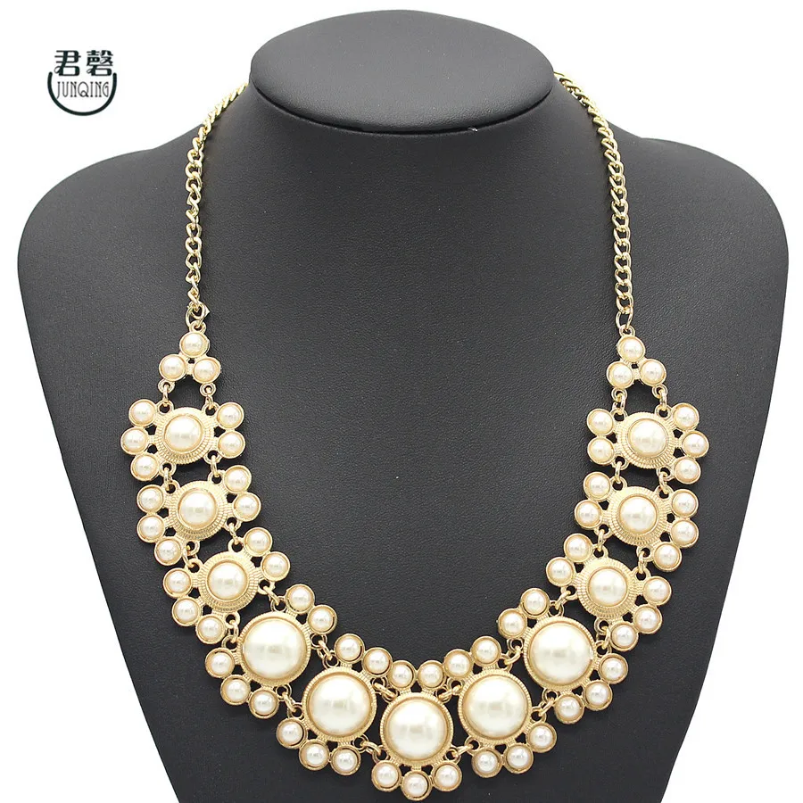 Korea Style Women Elegant Pearl Tassels Chokers Necklace Fashion Sector Short Necklace Jewelry