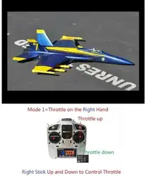 RC реактивный самолет EDF радио управления самолета игрушка мини F18 50 мм ready to fly RTF, без батареи версия