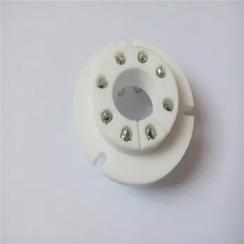 

5pcs ceramic tube socket seat FU50R 8 pin silver plating for FU50 FU-50 5Z8P 5Z9P tube amplifier