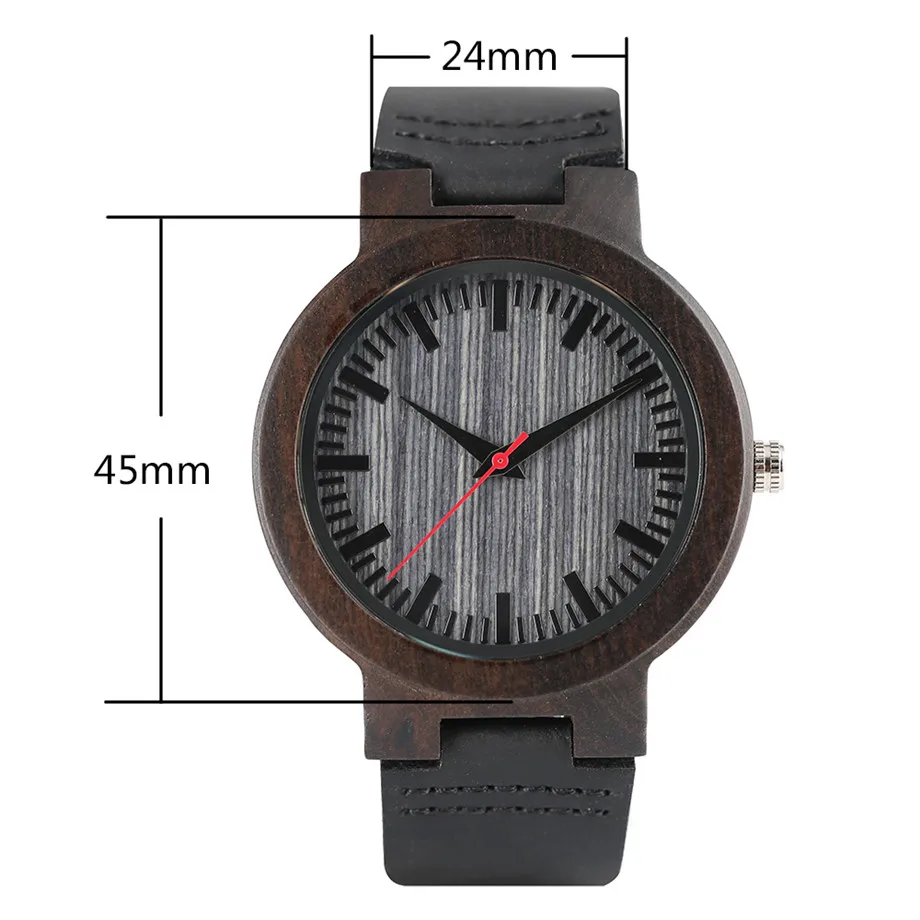 luxury wood watch quartz
