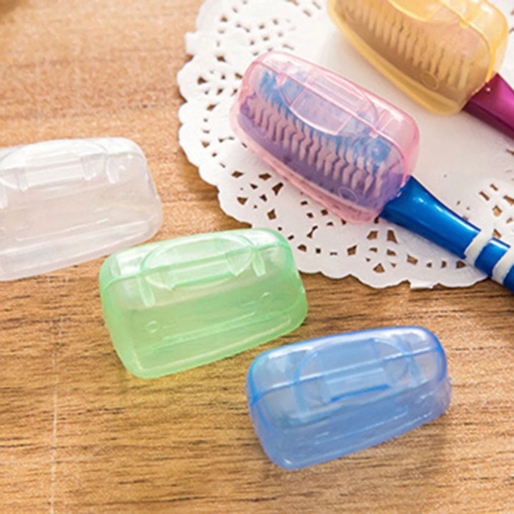 5pcs Travel Toothbrush Head Cover Toothbrush Caps Protective Caps Hike Case Brush Germproof Protector Random Color toothbrush covers