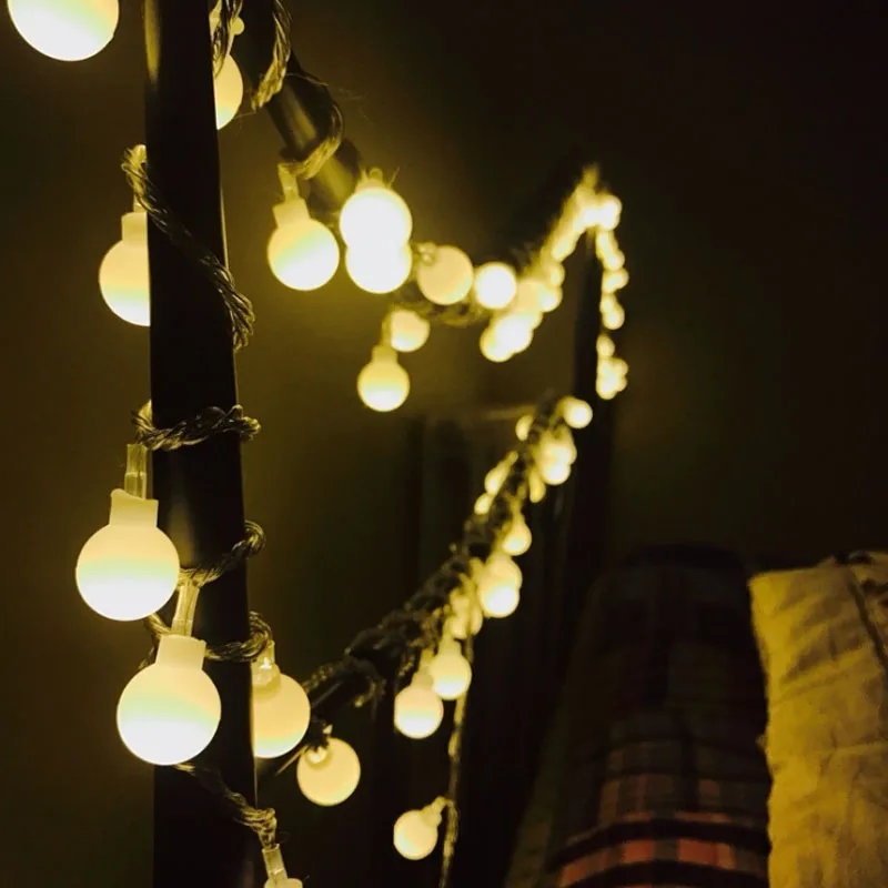 7,5 m 50 LED 110 V 220 V IP44 al aire libre Multicolor LED String luces de Navidad Holiday party decoración de la boda luces LED 7,5 m 50 LED 110 V 220 V IP44 al aire libre Multicolor LED String luces de Navidad Holiday party decoración de la boda luces LED