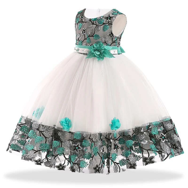 Children's Mesh Printed Frock - Image 3