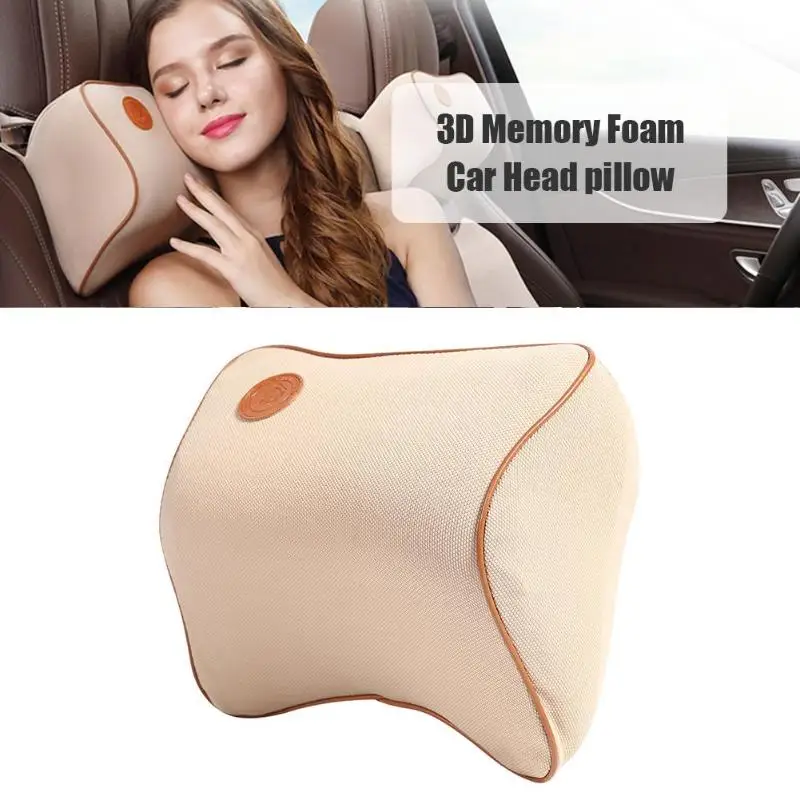 VODOOL 3D Memory Foam Автомобильная Подушка подголовник Подушка-подголовник для шеи поясничная подушка для поддержки спины Авто интерьерные аксессуары Новинка