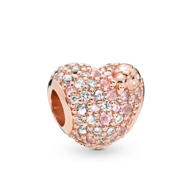

Fanier 925 Spring Visualization Pink Slice Silver Glow Esterline Hearts Ring Earring Bracket Charm Clip Released Successively