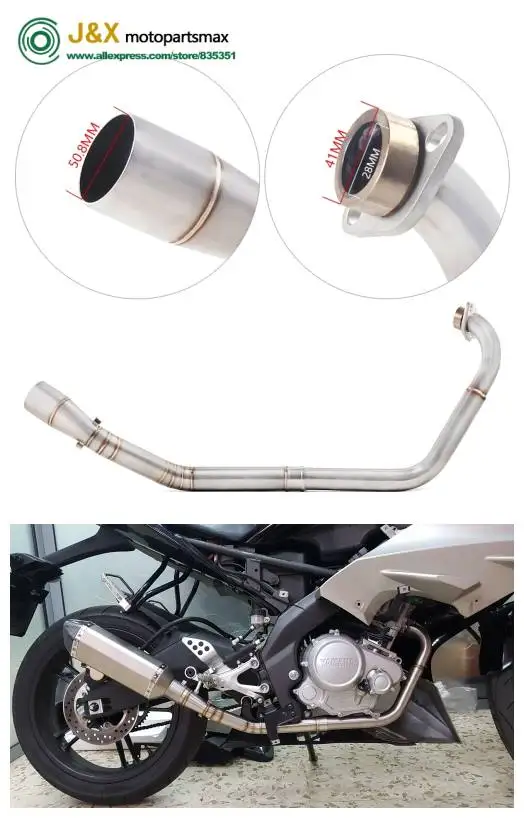 

Motorcycle Modified Full System Connecting pipe for YAMAHA YZF R15 MT-15 MT15 YZF15 V2 V3 YZF-R15 V2 V3