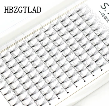 

New 0.05/0.07/0.1mm 6D Russian Volume Eyelashes Extension Short Stem Pre made Fans C/D curl Mink Eyelash Individual Extensions