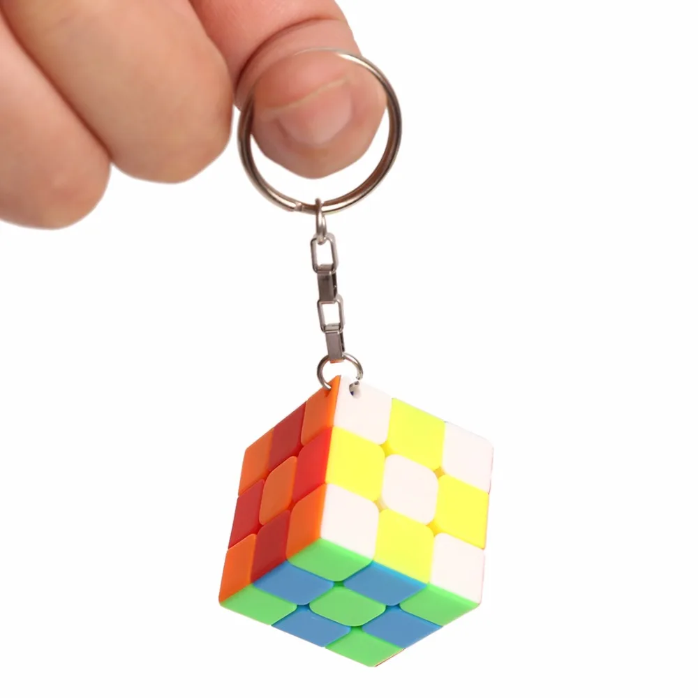 Zcube брелок-кубик мини 3x3 3x3x3 маленький Магический кубик-палочки без наклеек 3 см креативный умный куб подвесные украшения