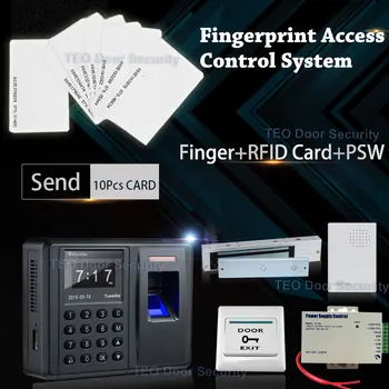 

1000 Fingers Cheap Biometric Access Control&Time Attendance Device Home Security Control System EM Electromagnetic Lock