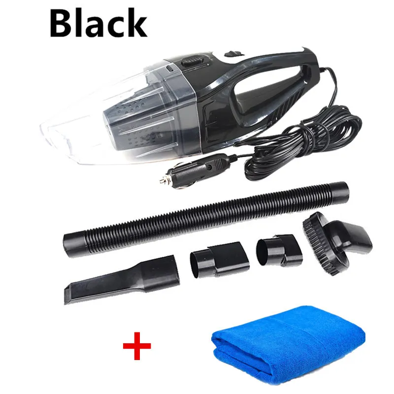 Новейший супер сукцион Вт портативный автомобильный пылесос для сухой и влажной уборки двойного назначения Авто прикуриватель Hepa фильтр 12 в черный/синий - Цвет: Black1