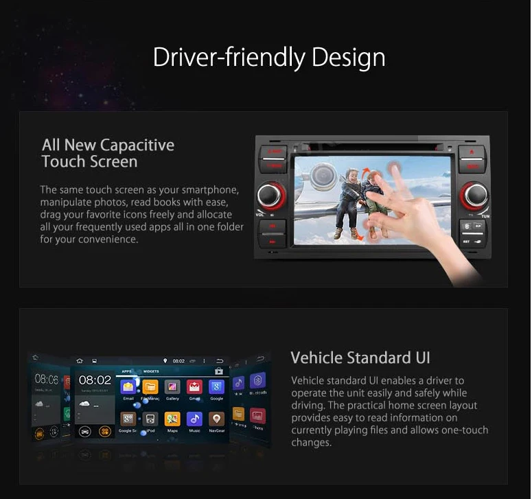 Top Car DVD GPS Player For Ford Foucs Transit C-MAX S-MAX Mondeo Galaxy Android 7.1 Mirror link Radio Bluetooth DAB OBD DVR 16GB Map 10