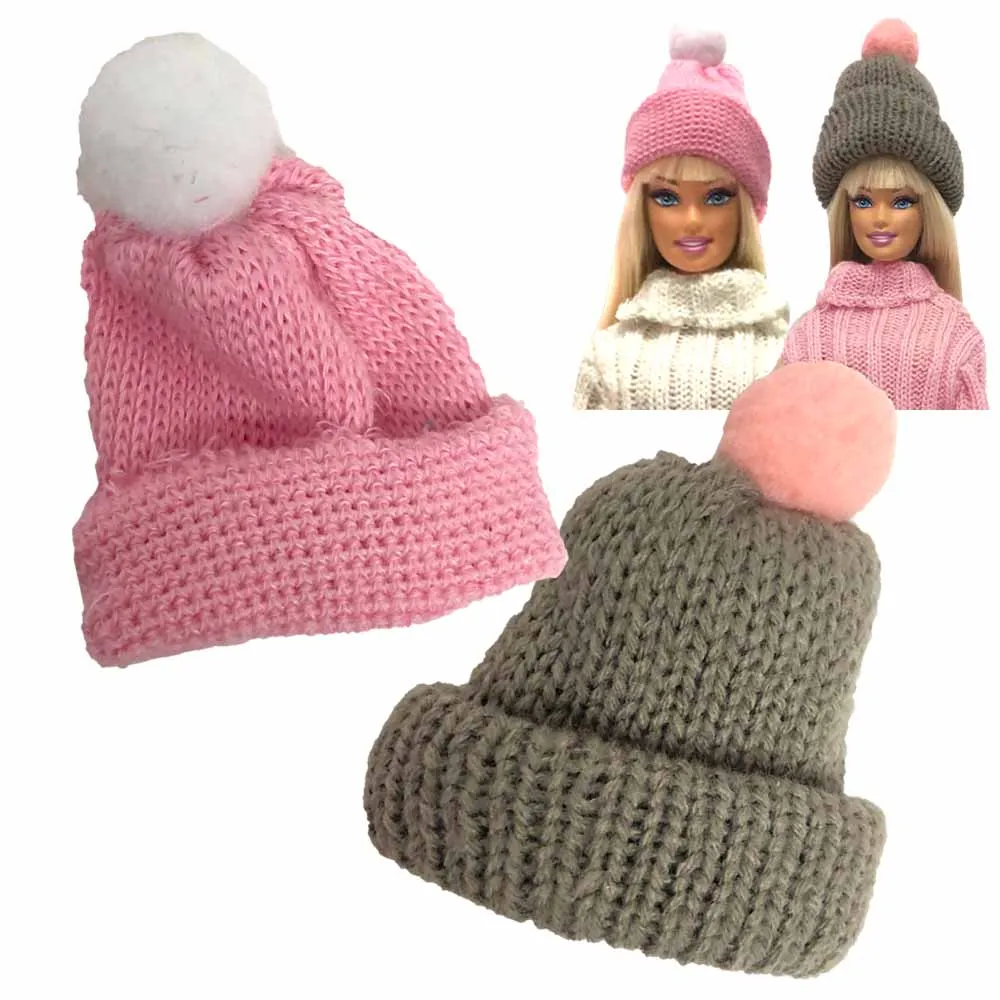 Нагорный Карабах 2 шт./компл. модная новинка зимы серый вязаная шапка 30 см для куклы Барби аксессуары одежда Вечерние лучший подарок 248AB
