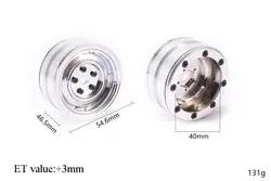 2 шт Металл ступицы колеса 1,9 дюймов обод колеса ET значение + 3 мм для Радиоуправляемая модель автомобиля RC4WD TF2/FJ40 HPI LC70 LC80 TRX4 запасные части