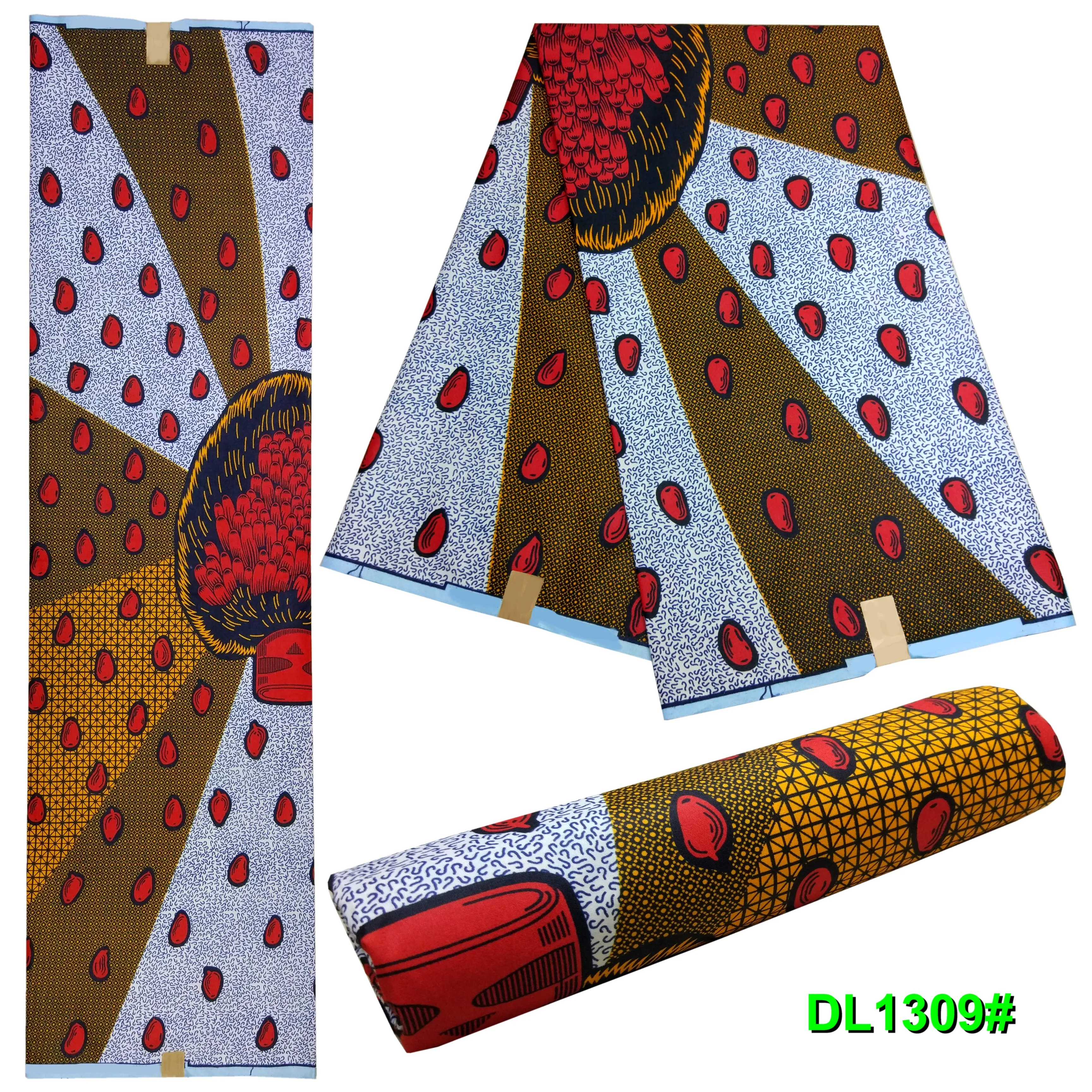 

Not cotton fabric cheapest african fabric for dress nigerian wax african wax prints fabric 6yards polyester fabric DL-A129
