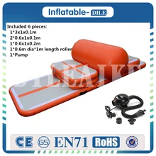 Набор(6 шт.) Гимнастический Коврик Надувной Воздушный трек кувыркающийся коврик для спортзала надувной коврик для продажи