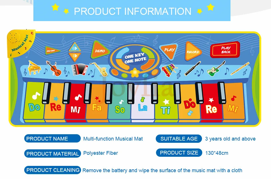 Большой размер Многофункциональный Детский музыкальный коврик пианино клавиатура Сенсорный Тип Электронный музыкальный инструмент коврик для игрушек>