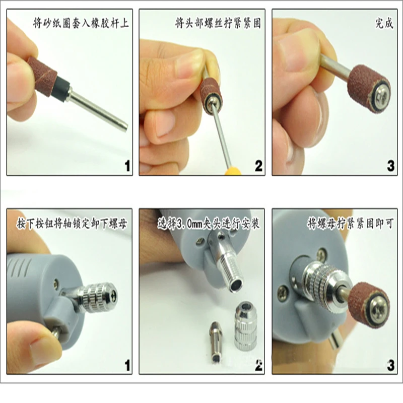 300x 1/4 dremel Шлифовальные рукава 1/2 50 резьба по дереву шлифование наждачной бумагой