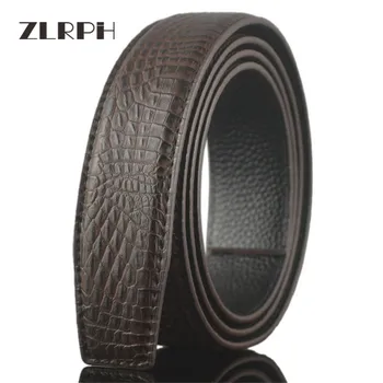 

ZLRPH New Designer Men's Belts Fashion Genuine Leather Cowskin Belt for Men High Quality Automatic Buckle Male Waist Strap 3.5cm