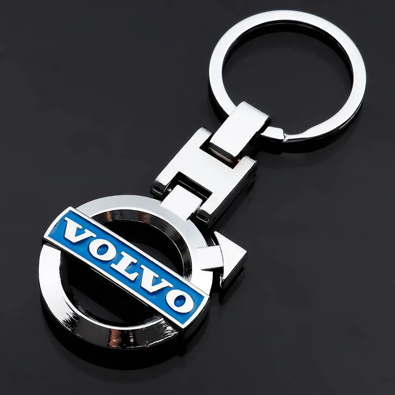 

Volvo car logo metal keychain advertising waist hanging key ring pendant