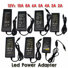 New 12V/24V 2A/3A/4A/5V/6A/8A/10A AC 100V-240V Converter Adapter Power Supply Transformer for 5050 3528 5630 LED Strip Light