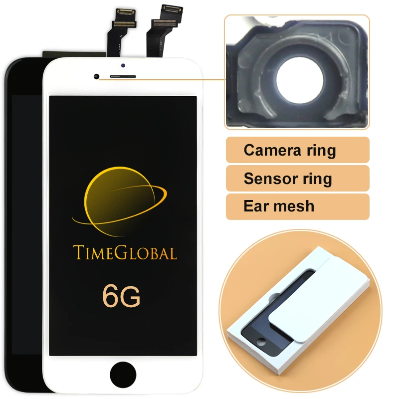 2pcs Clone LCD Display Digitizer For iPhone 6 4 7 inch Touch Screen Digitizer Assembly camera