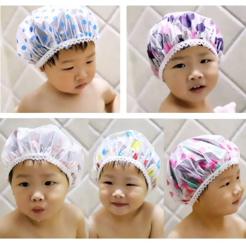 Waterproof Cap Safe Baby Shower Cap Kids Bath Visor Hat Adjustable Baby Shower Protect Eyes Hair Wash Shield for Children hair wash hat shampoo shower cap hair wash shield
