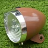 Q404  Bicycle retro lights headlamps warheads British cycling headlights 3LED molded case Brown, army green, silver, black ► Photo 3/6