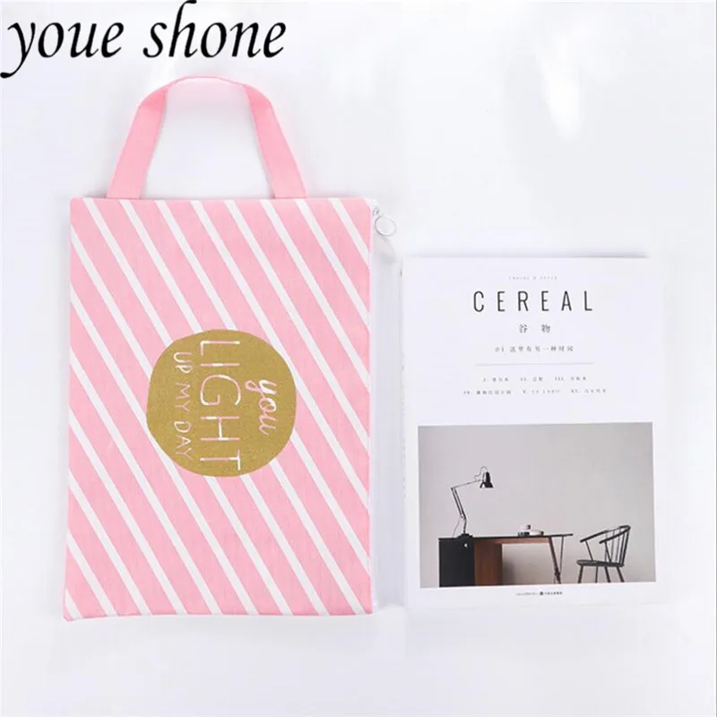 

1pcs/33*24.5cm Crystal Powder Grid File Pocket Snap Closure Folder Portable Canvas Data Storage Bag Office School Supplies