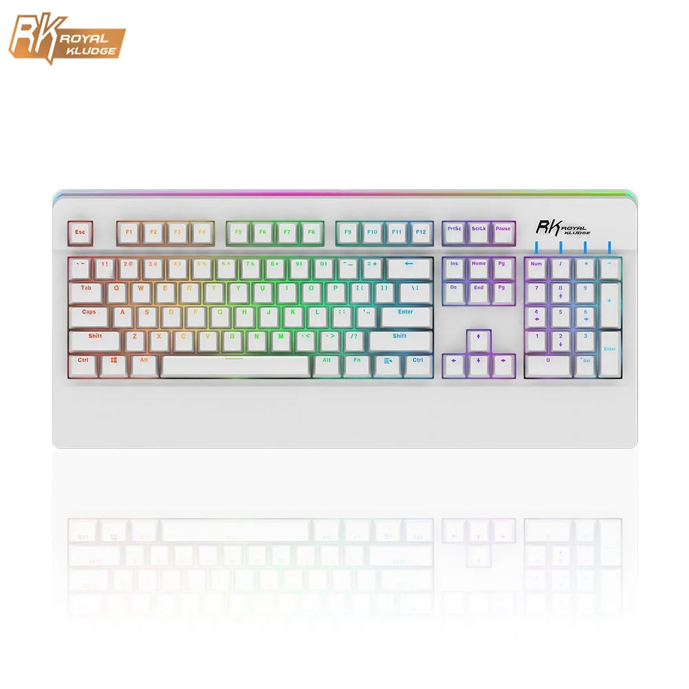 Royal Kludge Official Backlit Keyboard for Gaming RGB Backlight Mechanical 104 Keys N Key Rollover | Компьютеры и офис