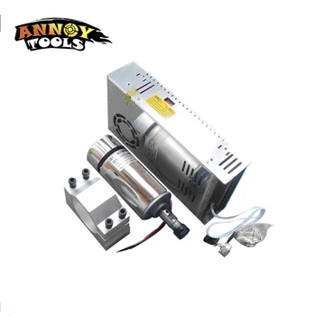 

ANNOYTOOLS HIGH QUALITY 300W DC Air Cooled Spindle Motor + 52 mm Clamp (contain four screws) + Speed control Power Supply
