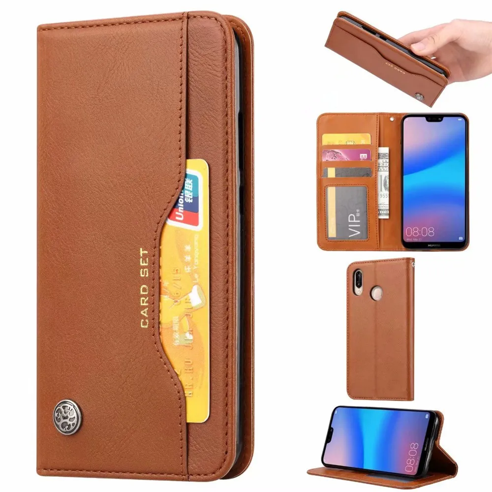 

KDTONG Case sFor Coque Huawei Honor 10 Lite Case Luxury Flip PU Leather Wallet Card Cover For Huawei P Smart 2019 Case Cover
