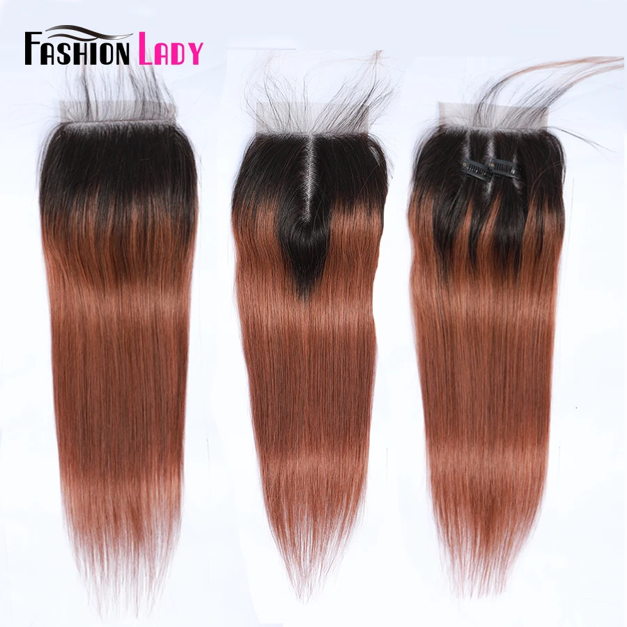 Модные женские предварительно цветные малазийские волосы с детскими волосами коричневого цвета Омбре 1b/30 цветов 100% человеческих волос не