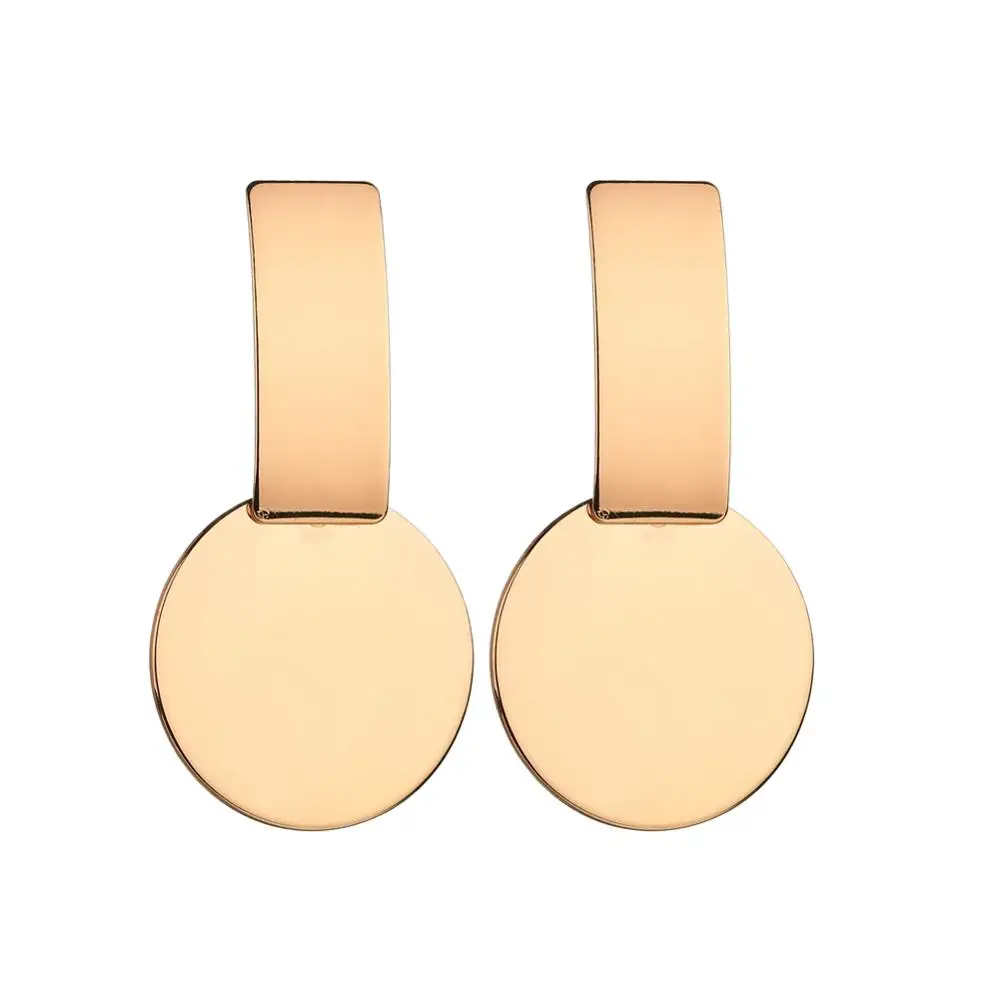 MESTILO корейские модные золотые серебряные большие полые висячие серьги с сердечком для женщин и девушек простые массивные длинные висячие серьги в подарок - Окраска металла: Gold 03