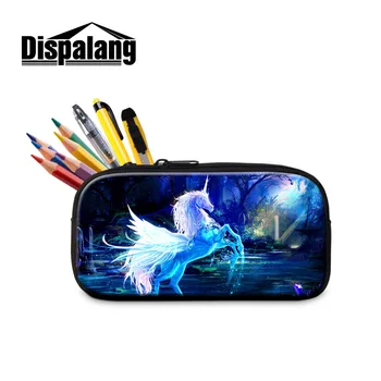 

Dispalang Unicorn Women Cosmetic Cases Animal Horse School Pencil Bag School Supplies Office Stationery Student Pencil Case