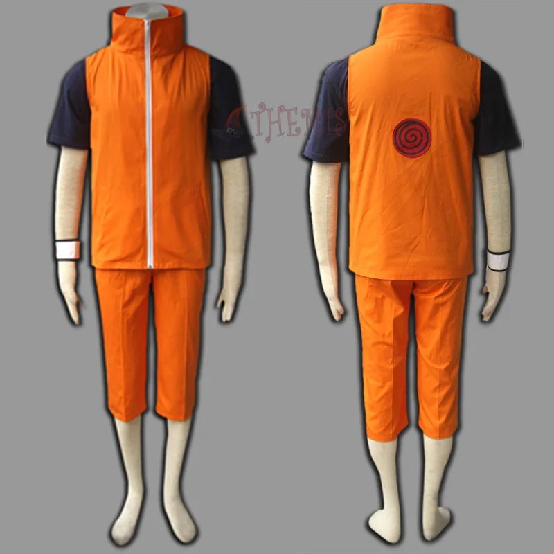 Athemis UZUMAKI NARUTO, костюмы для косплея, различная повседневная одежда, детский размер и взрослый размер, любой размер - Цвет: Short Sleeve